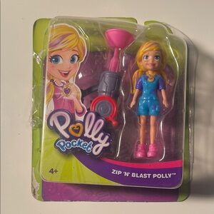 Polly Pocket Adventure Doll with Pink and Blue Outfit